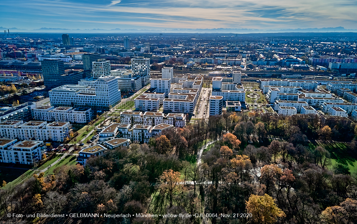 21.11.2020 - Hirschgarten mit Paketposthalle in München